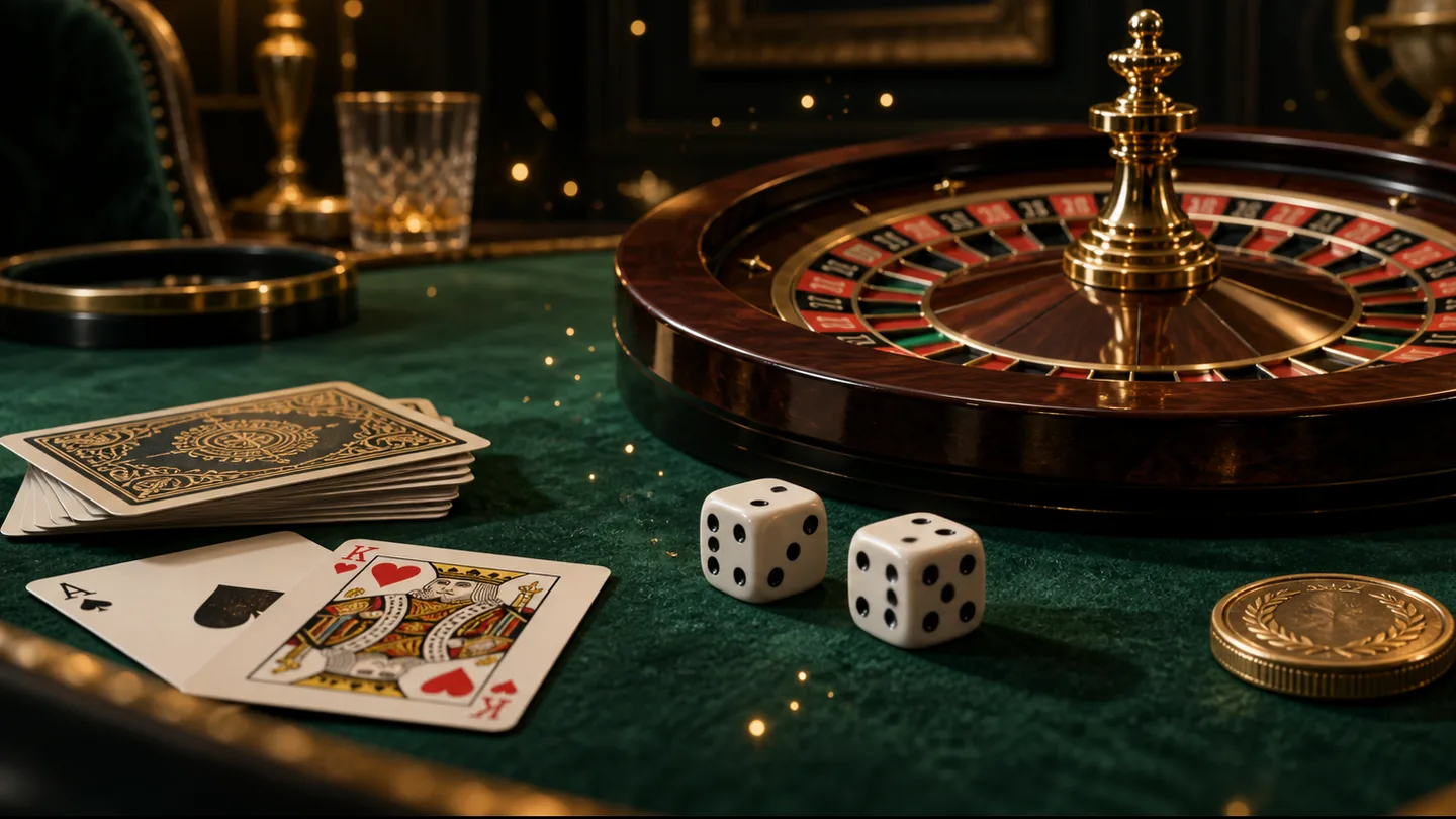 abstract illustration of random numbers flowing across a casino table